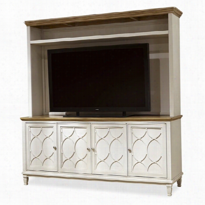 Ecumenical Furniture Moderne Muse Entertainment Console With Deck In Multi