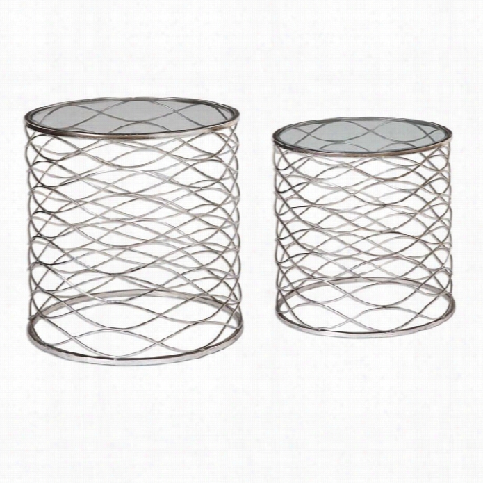 Uttermost Aida Iron Cage Accent Tables (set Of 2)
