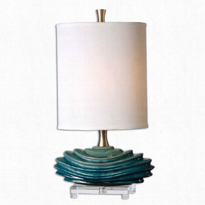 Uttermost Talucah Teal Blue Table Lamp