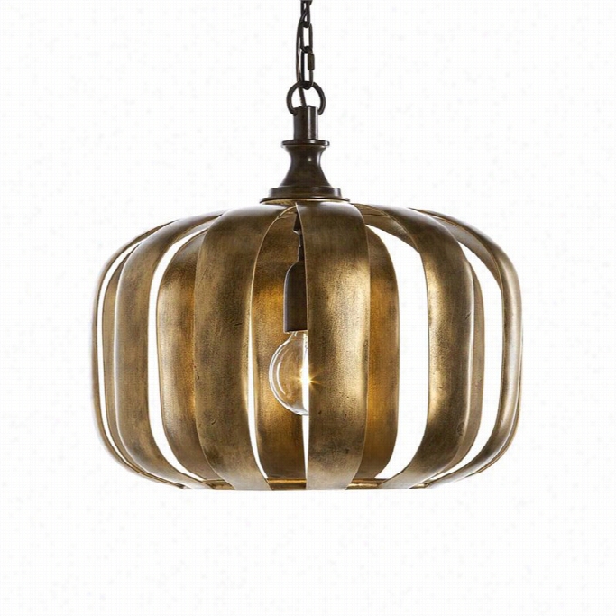 Uttermost Zucca 1 Light Antique Gold Pendant