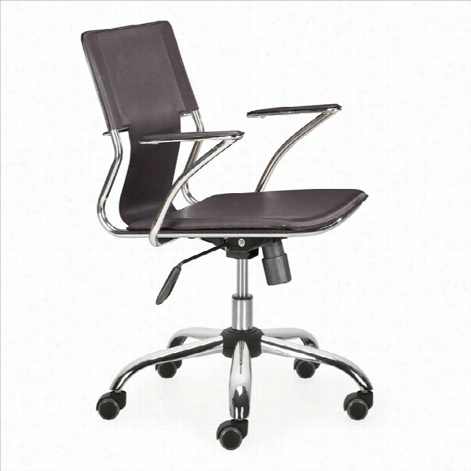 Zuo Trafico Ocfice Chair In Espresso