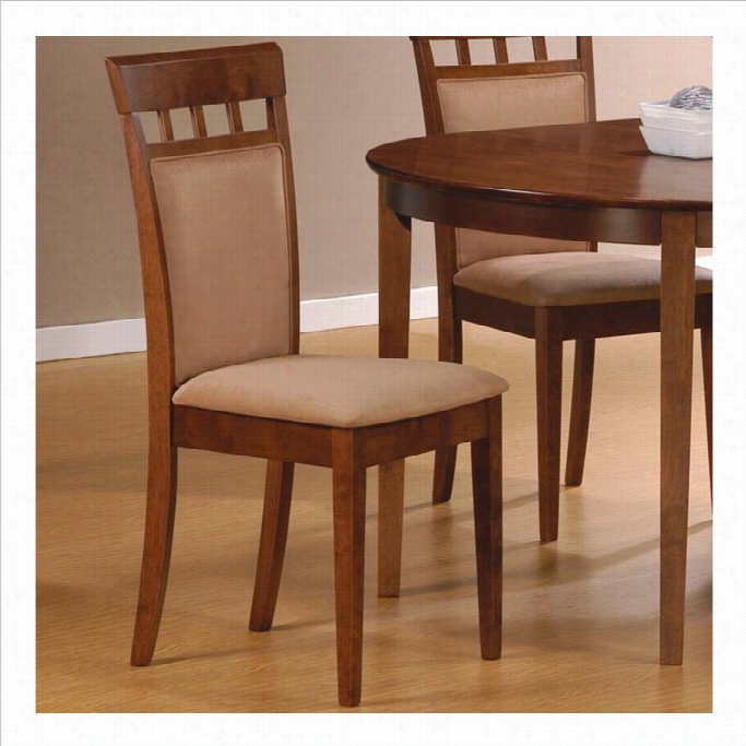 Coaster Hyde Upholstreed Back Panel Dining Chair With Fabrc Seat