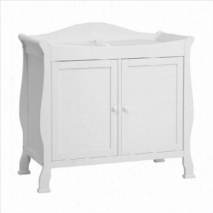 Davinci Arker 2-door Wood Babby Changer In White