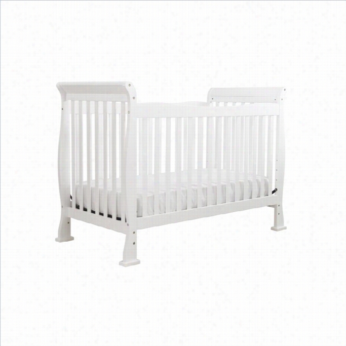 Davinci Reagan 4-in-1 Convertible Wood Crib With Toddler Rail In White