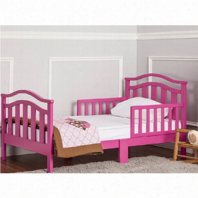 Revery On Me Elora Toddler Bed In Fuschia  Pink