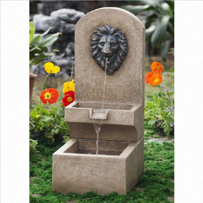 Jeco Lion Head Wal Tier Founntain