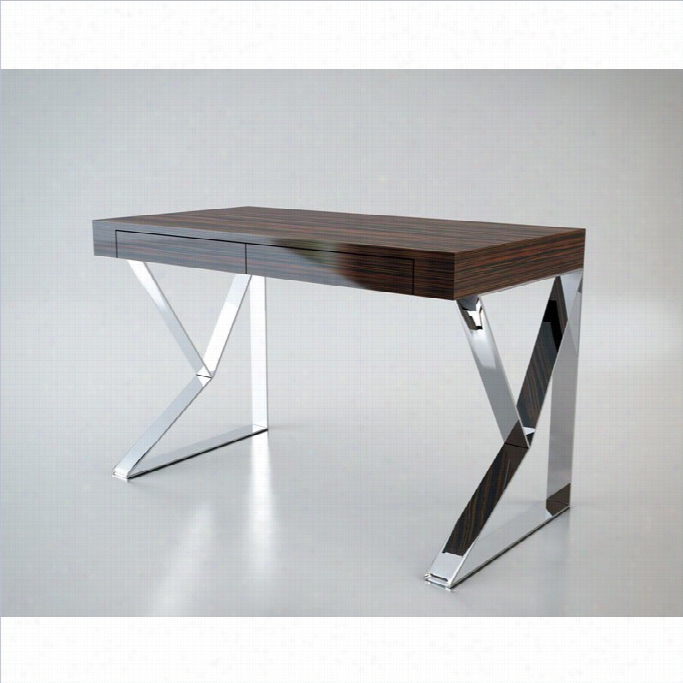 Modloft Houston Desk In Ebony Lacquer