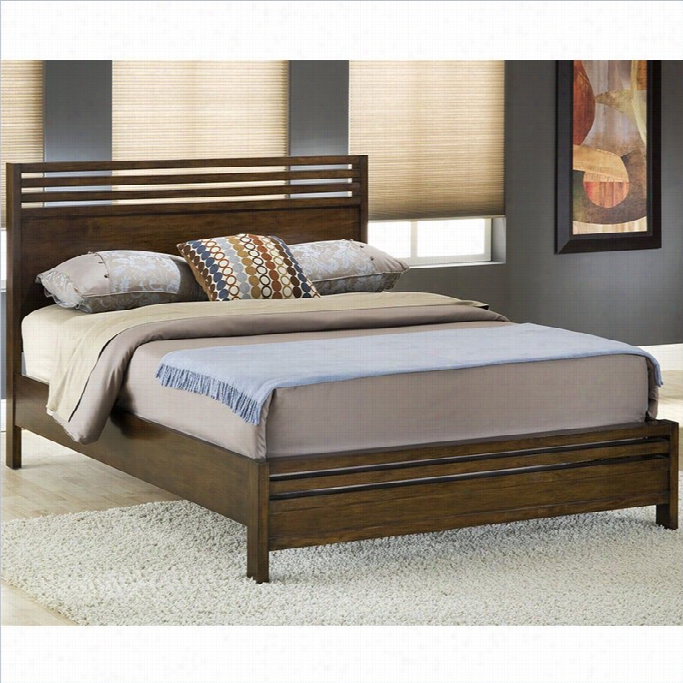 Modus Uptown Platform Bed In Truffle-full