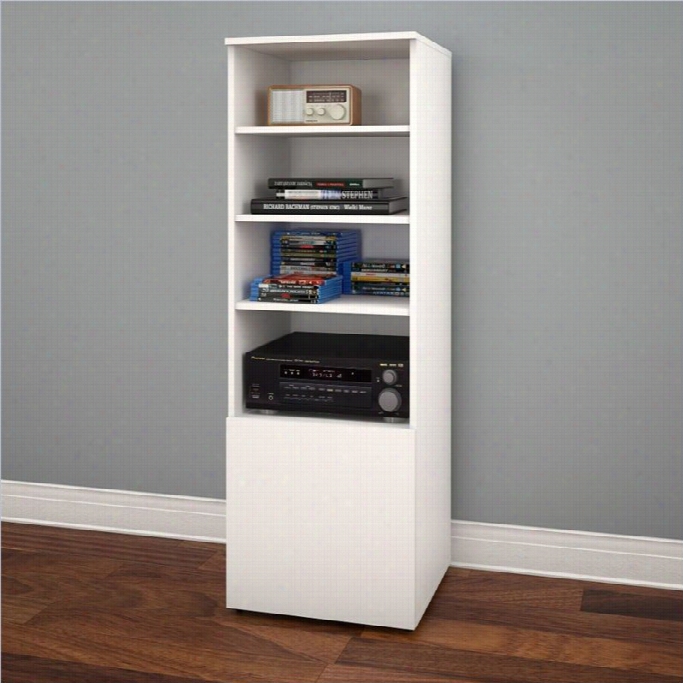 Nexera Arobas Bookcase In White And Melamine