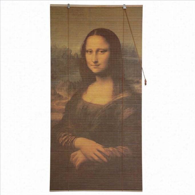 Oriental Movables Mona Lisa Bamboo Blnds In Multiicolor-24  Inches