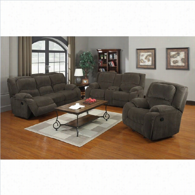 Pri Caesar 3 Piece Sofa Set In Nimbus  Seal