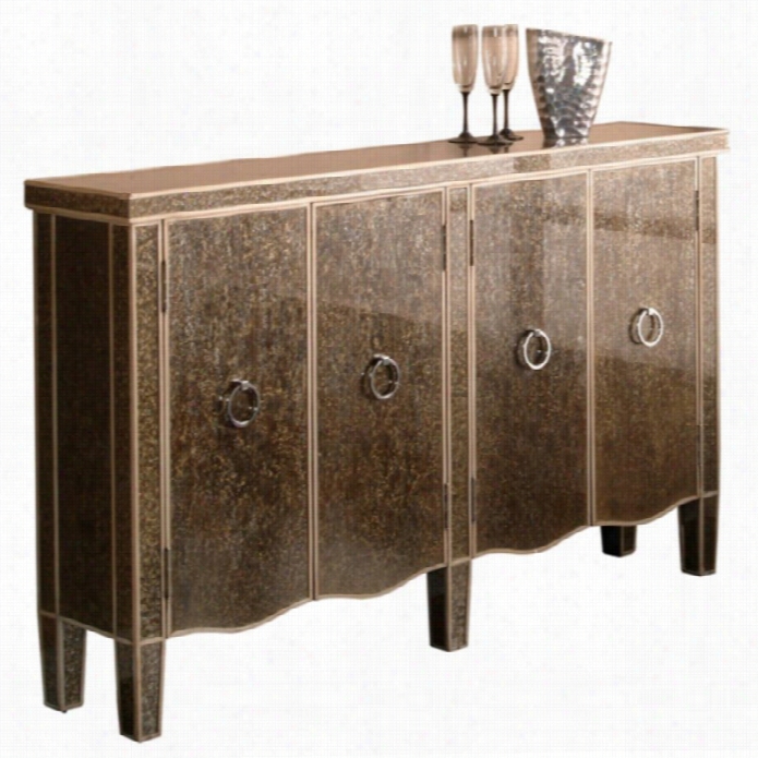 Pulaski Tiara Silver Modern Console Table