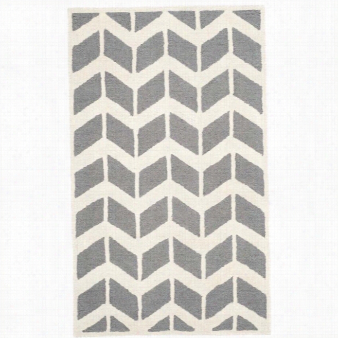 Safavie H Camb Ridge Dark Grey Transitional Rug - 2'6 X 8'