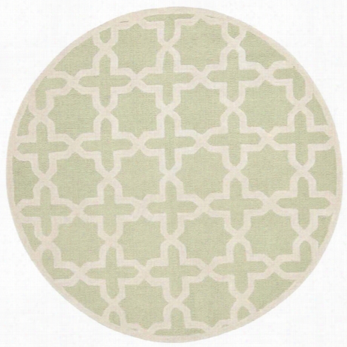 Safavieh Cambridge Light Green Transitional Rug - Round 8'