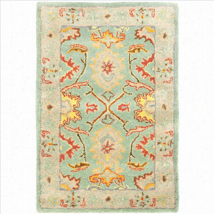Safavieh Heritage Accent Rug In Window Blue / Ivory
