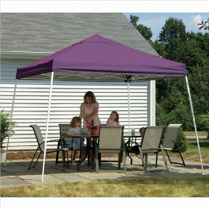 Shelterlogic 10'x10' Sport Pop-up Awning Slant Leg Withcover In Purple