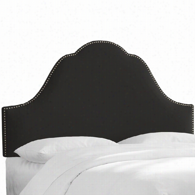 Skyline Arch Panel Headboard In Black-twin