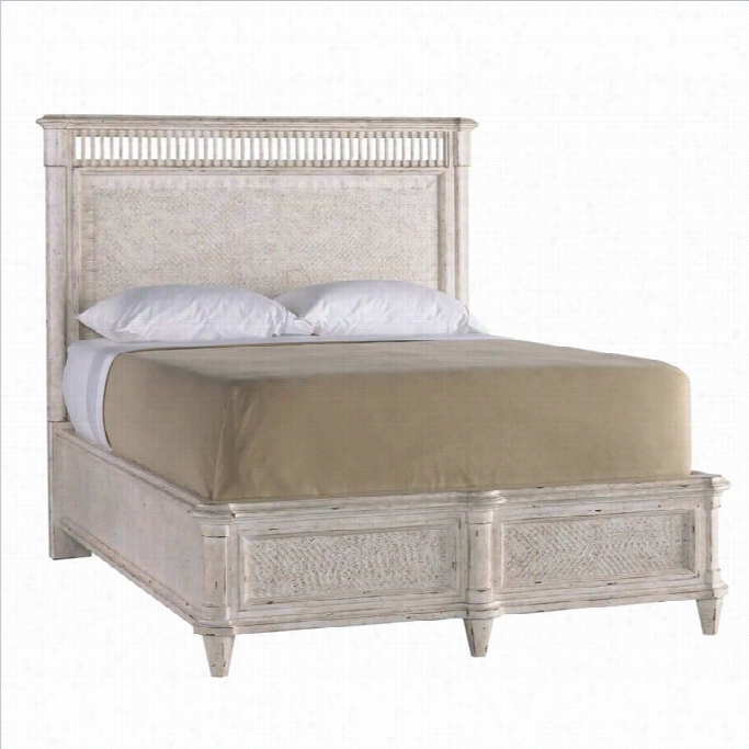 Stanley Furnituree Archipeago Queen Woven Bed In Blanquilla