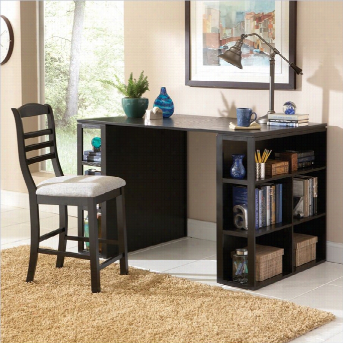 Steve Silver Company Bradforrd Wri Ting Desk In Rich Multi-step Black