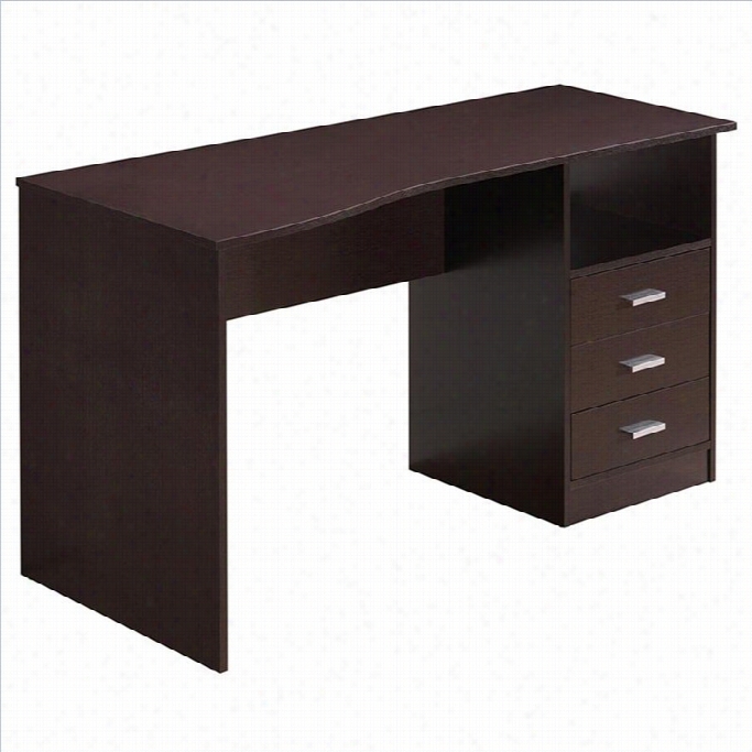 Techni Mobili Classy Computer Desk With 3 Drawers In Wenbe