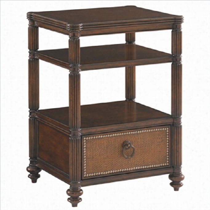 Tommy Bahama Home Landara Seacliffe Niht Table In Rich Tobacco