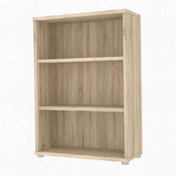 Tvilum Structure 3 She Lf Wide Bookcase In Oak