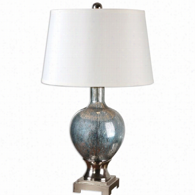 Uttermosy Msffalda Glazs Lamp In Mercury Blu