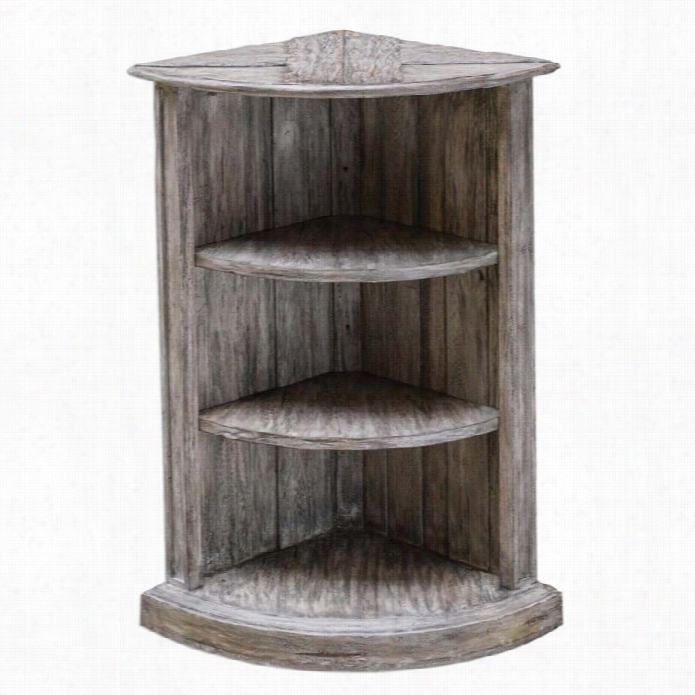 Uttermost Manon W Ooden Corner Shelf