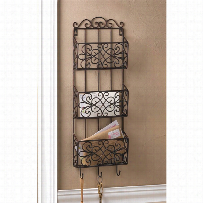 Zingz And Thingz Vintage Charm Triple Wall Rack