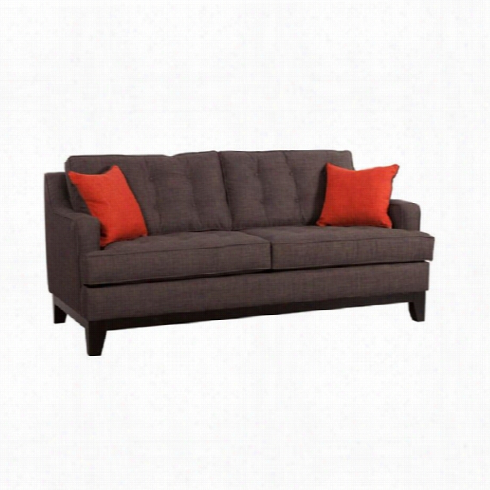 Zuo Chicago Sofa I Ncharcoal Nd Burnt Orange