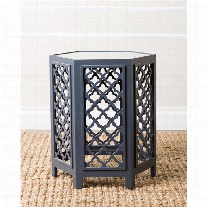 Abbysn Living Garland Mirrored End Table In Livid