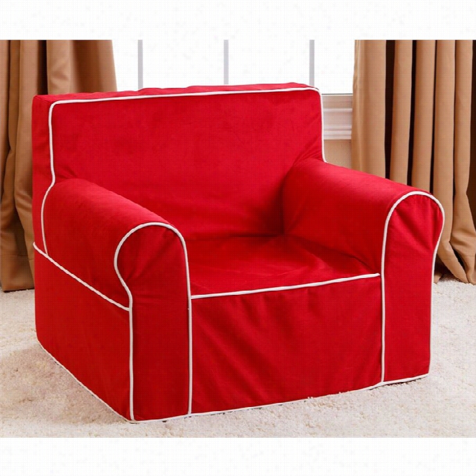 Abbyson Living Kids Mini Fabric Armchair In Red