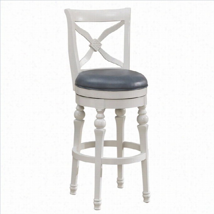 American Heritage Livingston 30 Bar Stool In Antique White