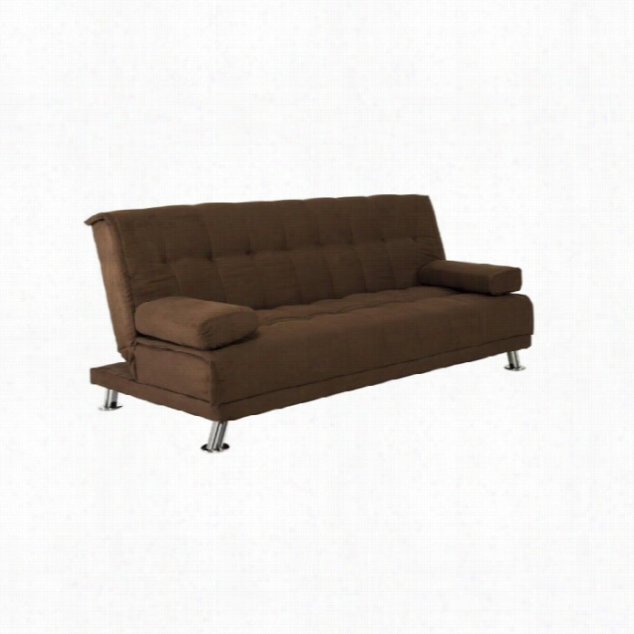 Ameriwoodd Markham Fabric Convertble Sofa Iin Brown