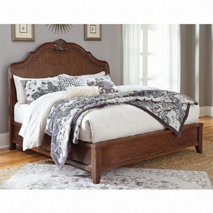 Ashley Balinddr California King Sleigh Bed In Medimu Brown