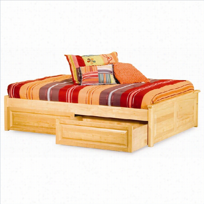 Atlantic Furniture Harmony Rqised Panel Tin-plate Daybed In Natural Maple
