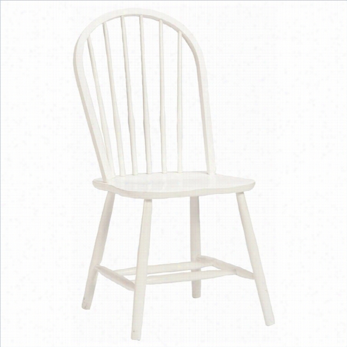 Bklto Fu Rnituree Woode Idge Bow Back Kids Chair In White Finish
