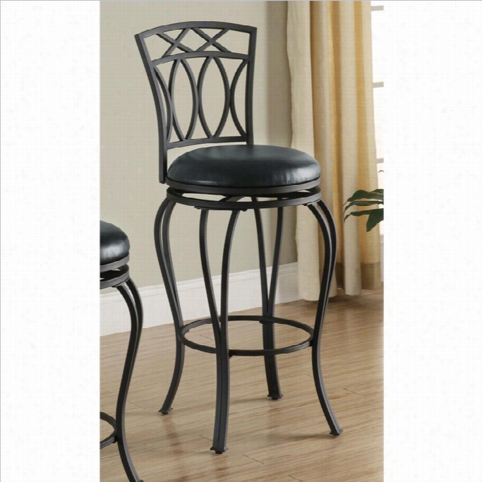 Coaster 29 Elegant Metal Bar Stool In Black