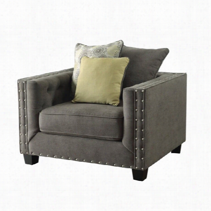 Coasetr Kelvvi Ngton Fabric Accent Chair In Brwon