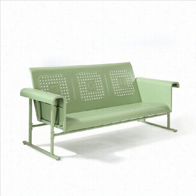 Crosley Furniture Veranda Sofa Glider In Oasis Green