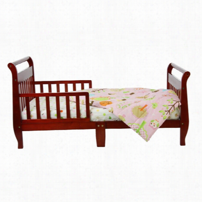 Dream  On Me Sleigh Toddler Bed In Cherry