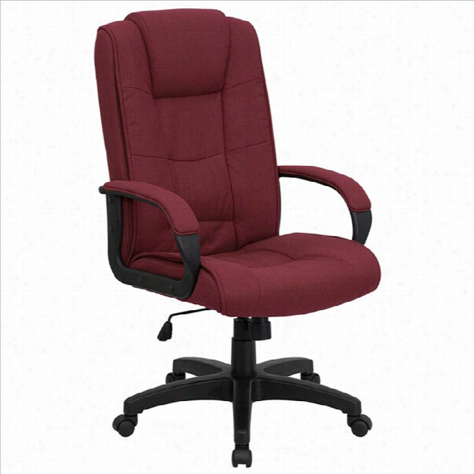 Flash Furniture High Back Administration Office Chair In Burgundy