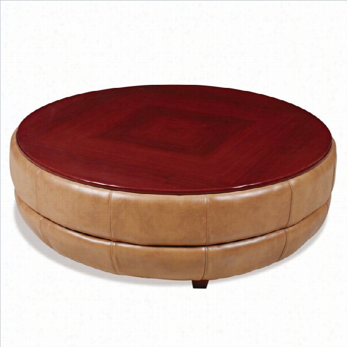 Global Furniture Usa 918 Cocktail Table Ottoman In Mahogany / Honey