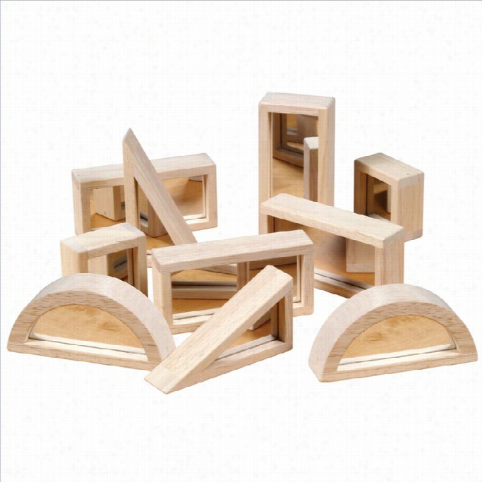 Guidecraft Hardwood Mirror Block Sset - 10 Piecss