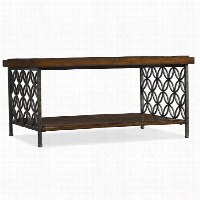 Hooke Furniture Adagio Cocktail Table With Pattern Ed Iron