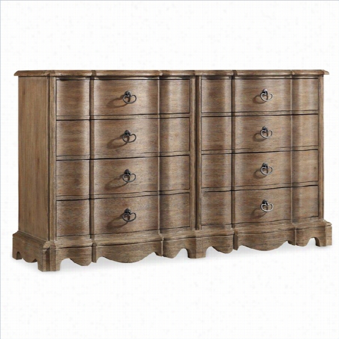 Hooker Furniture Corsica 8-drawer Double Dresser In Ligh Twood