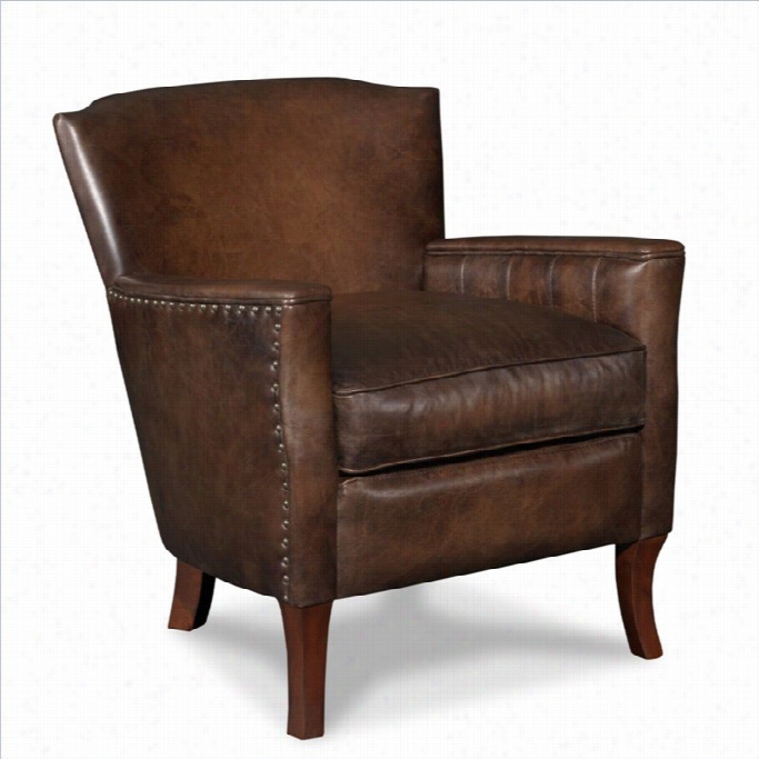 Hooker Furniture Seven Seas Leather Club Arm Chari In Inscription Art