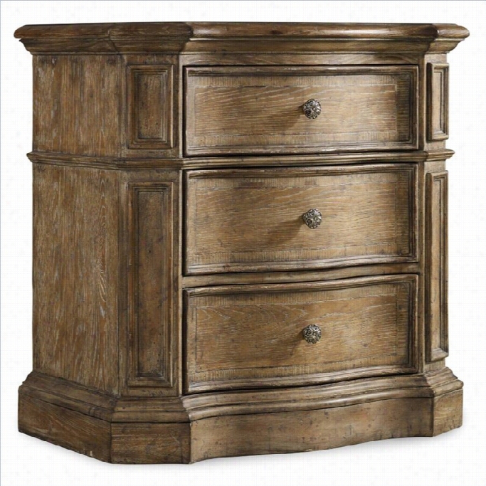 Hooker Furniture Solana 3-drawer Nightstand In Light Oak