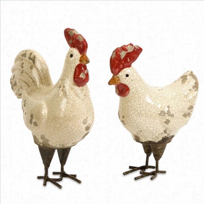 Imax Corporation Quinn Roosters (set Of 2)