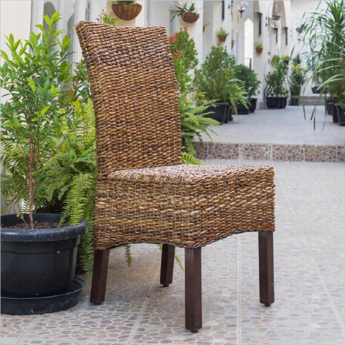 International Caravan Bali Arizona Woven Abaa Dining Chair